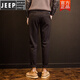 
JEEP SPIRIT autumn casual pants men's long pants Korean style straight winter clothing trendy versatile wool slim feet men's pants thick 9885 black 9885 (Autumn and Winter) 28