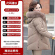 Yaya (YAYA) mother's winter down jacket women's mid-length 40 and 50-year-old middle-aged new coat foreign-style middle-aged and elderly women's clothing khaki 2XL