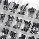 24 Specifications500 electrolytic capacitor classification box kit range 0.1uF-1000uF 36 grid box