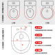 
TOTO original toilet lid CW718 719 728 844 854 436 805 836 915 904B Contact customer service for other models
