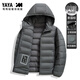 Yaya 2025 Autumn and Winter New Men's Short Couple Down Jacket Hooded Outdoor Lightweight Warm Jacket for Men and Women