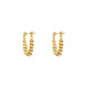Fat Donglai same style 18k rose gold mother-of-pearl earrings gold tassel women light luxury 2024 18k yellow l gold tassel earrings