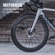 洛克兄弟公路车碳纤维T700自行车105电变气动破风弯把碟刹竞赛车 粉色（禧玛诺R7170套件） 定制尺寸联系客服