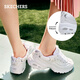 Skechers panda shoes spring and autumn women's heightened dad shoes rivets lightweight thick-soled casual shoes sneakers 11979 white/silver/WSL 39 260MM