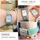 Hentiri is suitable for Armani watch strap AR11302 1959 11149 series fashion women's genuine leather watch strap accessories light green-rose color buckle 14mm interface width