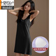 
Modal pure cotton vest nightgown for women with breast pads integrated summer thin sleeveless suspender pajamas anti-convex dot home AM-11976 175(XXL)