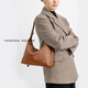 VANESSA HOGAN Zhang Yaqin's same style VH women's bag Xinran hobo bag top layer vegetable tanned cowhide texture crossbody armpit shoulder bag