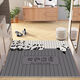 Beiyan no-wash door mat entry door mat PVC cute cartoon home entrance carpet can be cut and stain-resistant mat Three dogs-Welcome home Width 80*Length 120cm Comfortable feet