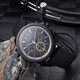 Armani Exchange Watch Men Silicone Strap Tres o-Eye Dial Quartz Watch Regalo de cumpleaños para niños AX1343
