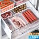 Huixun Jingdong's own brand refrigerator storage box sealed and water-proof lunch box kitchen crisper rectangular crisper 4-piece set 1200ml