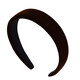 Zuoou hairband women's 2025 new hairpin French retro high skull pressure hair headband advanced sponge wide black hairpin headwear black