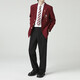 Cupid, God of Love, In the Name of God DKJK Black Suit Jacket for Men and Women, Versatile Japanese College Style Suit TZ2073 Red Suit + Pants + Red Diamond Long Tie 5XL 185-200Jin Jin is equal to 0.5 kg