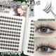 Beginner's Large Capacity Glue-Free and Removal Lazy Trilogy Natural Simulation Thick False Eyelashes Comic Sun Eyelashes 100 Clusters Glue-Free Ten Rows Trilogy Boxed + Tweezers