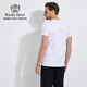 Raidy Boer/Ridy Boer [Anti-Hook-Seide] Herrener Eisen-Eisen-Diamant-gedrucktes Tarn-Tarn-Hals-Kurzärärt-T-Shirt 7036 Weiß 170/48/m