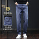 
Jeans for men's autumn and winter new style loose straight and comfortable breathable versatile casual plus velvet thickened long pants for men E99 dark gray 28 (recommended 90-105 Jin [Jin equals 0.5 kg])
