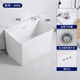 Shantou Lincun balcony mop pool ceramic mop pool household bathroom sink mop mop pool floor-standing mop bucket Elegant white 39 Taiwan-controlled high-foot model