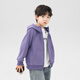 Zuoxi Boys 'Mabe's Children's Sports Cardigan Hooded Top 2025 New Boys Automne Clothes Purple 140