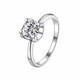 I Do Platinum PT950 Diamond Ring Classic Bull Head 1 Carat Diamond Proposal Engagement Diamond Ring Gift for Best Friend and Girlfriend Classic Bull Head-1 Carat Diamond Size 9