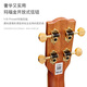 Tom full single ukulele M9HF tiger pattern acacia wood small guitar 26 inch male and female universal beginner children Uklili 26 inch M9HF [electric box]