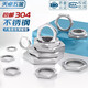 天卓五金304不锈钢六角薄螺母根母水箱接头锁片龙头锁紧并帽英制管纹螺帽  M20*1.5(对边24,厚度4)-2个