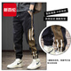 New Balance 2025 Autumn and Winter High-End Pure Cotton Sports Casual Pants Men's Versatile Trendy Brand Thickened and Velvet Loose Legged Workwear Pants Black Regular Spring and Autumn Anti-Wrinkle Non-Fading L (170)