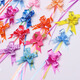 Dongzhitiandi hand-drawn flower bow ribbon decoration gift gift packaging strap flowers DIY wedding candy box hand-tie souvenir small love style hand-drawn flower 100 pieces [multi-color]