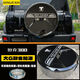 Star Duke-300 Edelstahl-Ersatz Reifenabdeckung Modifizierte Weipai Ersatzreifenschale Außendekoration Reifenabdeckung Yueche Accessoires SN1047A1 Plastik FAKE FAKE TIRE