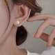 CHOMEL KINSEY Gardenia earrings for women s999 sterling silver new niche design earrings for ear piercing silver earrings for girlfriend Gardenia earrings - small size