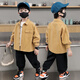 Disney Boys' Shirt Jackets 2025 Spring and Autumn Tops Baby Boy Shirts New Children's Jacket Thin Style Jacket Men's Khaki Shirt Jacket Size 100 Reference Height About 95cm