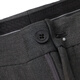 Sept Brand Men's Business Panters 2025 printemps et été Nouveau pantalon long pantalon slim plissé [facile à prendre en charge] 1050 Gris foncé 34