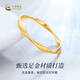 Chinese Gold Möbius Ring Gold Ring Women's Foot Gold Ring Gift for Girlfriend and Wife's Birthday Practical Pure Gold Möbius Ring 13-14# Jingsuda