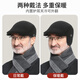 Red dragonfly old man hat men's winter warm forward hat grandpa dad middle-aged and elderly windproof peaked cap old man hat