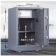 Deli light gray electronic password safe box key password double unlock can enter the cabinet home office M-grade safe box. 3645A electronic password safe box height 695mm safe box factory direct sales multi-storey shipment