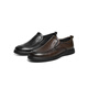 
Red Dragonfly Casual Leather Shoes 2025 Spring New Men's Genuine Leather Shoes Business Middle-aged and Elderly Daddy Shoes WTA15051 Black 40