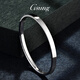 GsunG platinum bracelet for men PT950 fashionable simple glossy bracelet platinum bracelet for women invisible buckle oval chaise bracelet PT950 bracelet 12 grams or so reservation