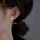 CHOMEL KINSEY Gardenia earrings for women s999 sterling silver new niche design earrings for ear piercing silver earrings for girlfriend Gardenia earrings - small size