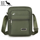 
KUQIDAISHU men's bag casual shoulder bag Oxford cloth small backpack men's bag casual crossbody bag canvas bag portable business trend Y3519 four-pull-black