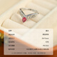 Demi gilded tourmaline ring colorful treasure crown female ring S925 silver open ring female gift for girlfriend