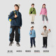 Balabala Kinderkleidung Kinder Sweatshirt Boy Herbst und Winter kleine Kinder Big Children Girls Fleece Stand Collar Top Trend 208424121215