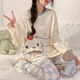 
Yalu pajamas for women 2025 new cute Yuguigou spring and autumn long sleeve plaid trousers Internet celebrity style home clothing set 15567 women M women (suggested weight 80100 Jin [Jin equals 0.5 kg])