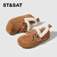 Saturday Children's Shoes Girls' Velvet Birkenstock Shoes Winter New Versatile Children's Cotton Shoes Furry Shoes Nuanyangtuo 36
