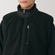 MUJI Men's Long Hair Fleece Vest Men's Men's Vest Vest Vest AB1MXA4A Black L (175/100A)