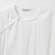 BO [neuer chinesischer Stil] Bobing Button Round Hals kurzärmeliges Hemd für Fraueneinkaufszentrum Gleicher lose Temperament Top BDR2HD1396 1W40 Weiß M.