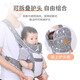Aiyuanmei (aiyuanmei) Babygurt vorne und hinten mit zwei Purzontal- und Front-Held-Stilen einfacher Baby-Multifunktions-Neugeborene-Leichtbaby-Rücken-Artefakte Graues Schwein atmungsaktives Netzhautstil