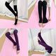 Huodiniao professional yoga socks, adult dance socks, over-the-knee stockings, women's Pilates socks, pile socks, leggings, sports socks, warm pile socks, purple (extension 56cm)