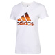 Adidas Femenina de manga corta Primera y verano NUEVA Running Training Fitness Sportswear Camiseta media manga de manga cómoda cómodo y transpirable