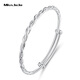 Miss JuJu platinum bracelet for women pt950 platinum Möbius strip push-pull bracelet, weight 24.75 grams, push-pull adjustable