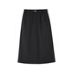 MUJI women's mercerized twill narrow skirt long skirt women's autumn skirt BEY02C4A black M (160/66A)