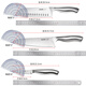 Conjunto de cortador de pala y cuchara de supor (Supor) Set de corte para la casa Catantería de acero inoxidable Ciudad del cuchillo Spátel Spatula Cuchillo Combinante Combinación Combinación de cuchillo Set (T0906Q+TK1506E)