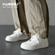Global Air Force White Shoes Men's 2025 Spring New White Bailiu Korean Style Sports and Casual Couple Board Shoes Men's Shoes 829 White [Couple Men's Style] 39